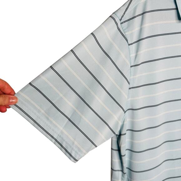 Walter Hagen Essentials Golf Polo XL Blue Striped Mens Short Sleeve Casual - Picture 2 of 11